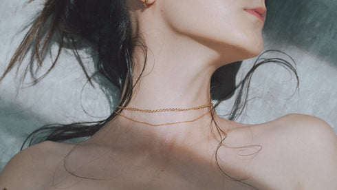 Double chain necklace